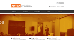 Desktop Screenshot of aofrep.org.ar