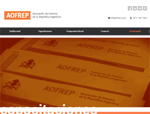 Tablet Screenshot of aofrep.org.ar